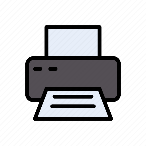 Document, fax, office, print, printer icon - Download on Iconfinder