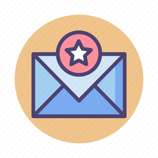 Email, important, important email, mail, starred, starred email icon - Download on Iconfinder
