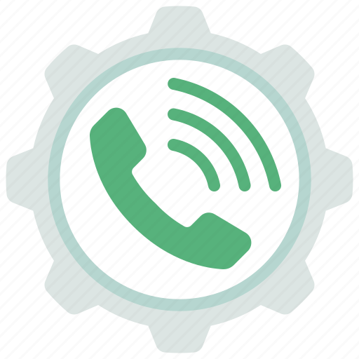 Phone, call, cog, communication, gear, management icon - Download on Iconfinder