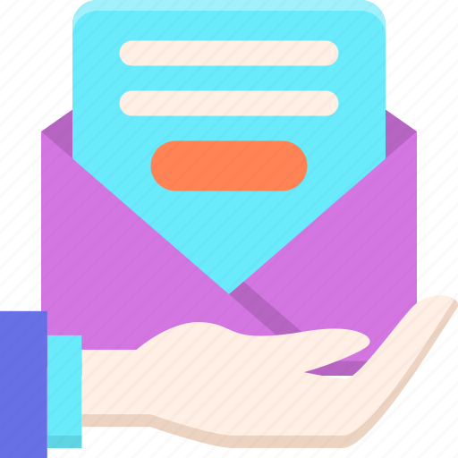 Email, hand, mail, receive icon - Download on Iconfinder