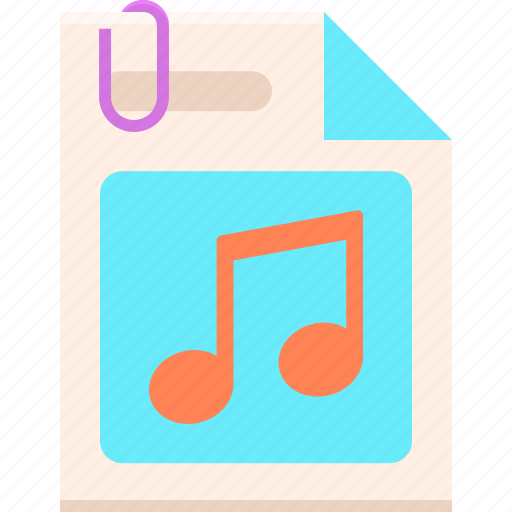 Attachment, audio, music, sound icon - Download on Iconfinder