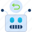 auto, reply, robot, communication, arrow 