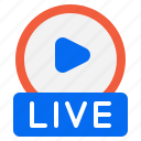 live, lineicons, home, news, streaming, house, video, chat, broadcast