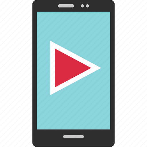 Cell, media, phone, play, video icon - Download on Iconfinder