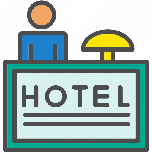 Hotel, counter, reception, avatar icon - Download on Iconfinder