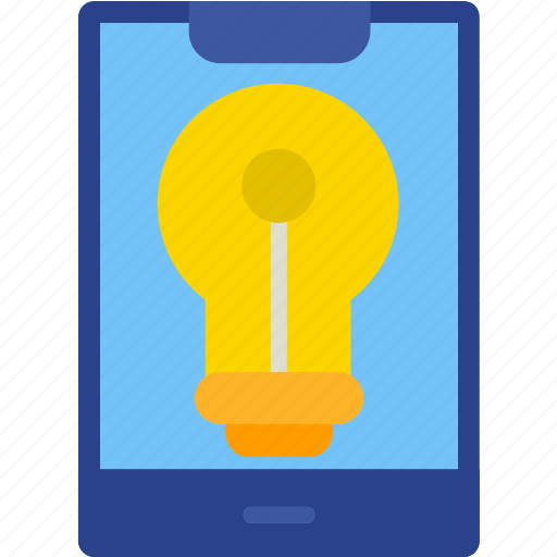 Bulb, idea, light, mobile, startup icon - Download on Iconfinder