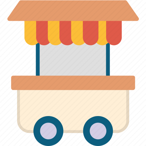Kiosk, trolley, food, truck, street icon - Download on Iconfinder