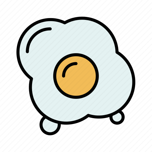 Egg, fride egg, fried, breakfast, chicken, cooking, food icon - Download on Iconfinder