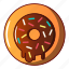 biscuit, bread, cheesecake, cupcake, donut, logo, object 