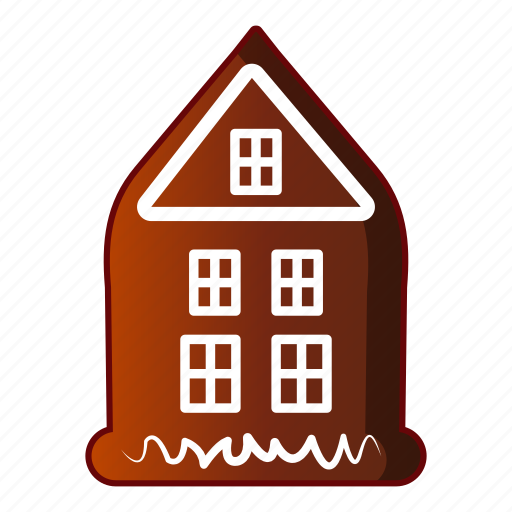 Bread, cake, cartoon, gingerbread, house, logo, object icon - Download on Iconfinder