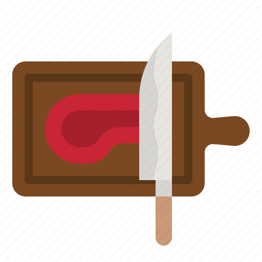Cutting, board, food, knife, cooking icon - Download on Iconfinder