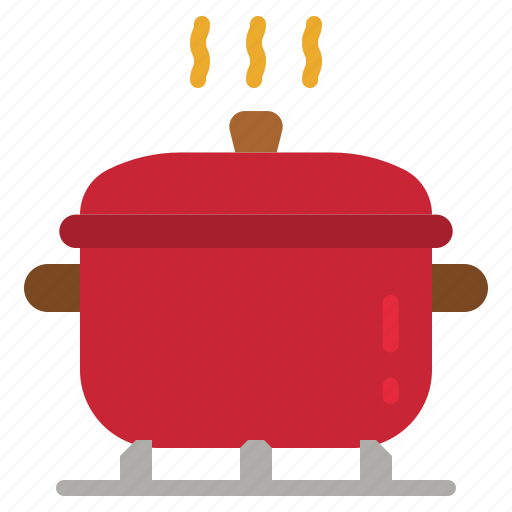Pot, boil, cooking, kitchen, boiling icon - Download on Iconfinder