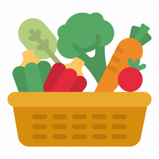 Vegetable, basket, vegetables, salad, vitamins icon - Download on Iconfinder