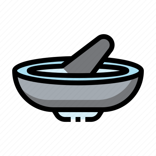 Mortar, kitchenware, grinding, pestle, cooking icon - Download on Iconfinder