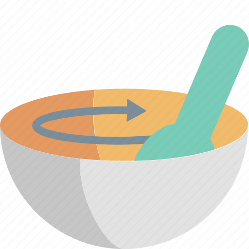 Mixing, bowl, cooking, food, kitchen, rotate, spoon icon - Download on Iconfinder