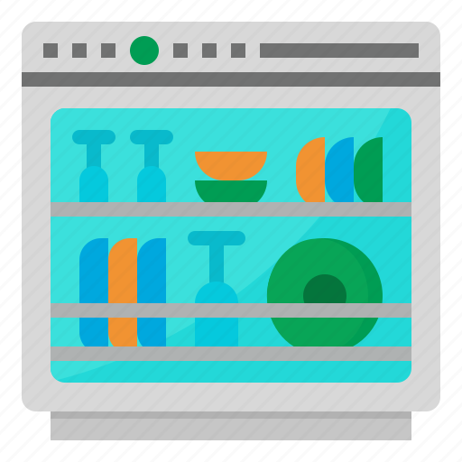 Clean, dish, dishwasher, electric, washer icon - Download on Iconfinder