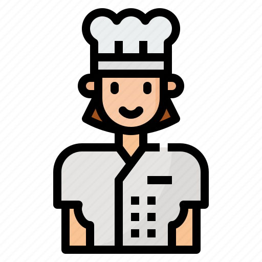 Chef, cook, kitchen, restaurant, women icon - Download on Iconfinder
