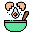 bowl, cooking, egg, food, mixer