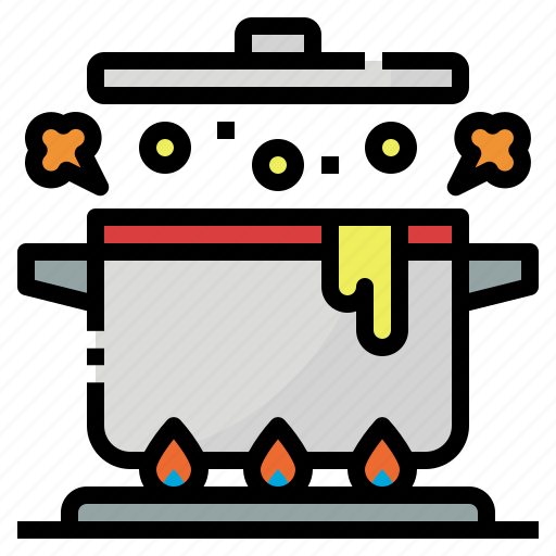 Boil, cook, cooking, kitchen, pot icon - Download on Iconfinder