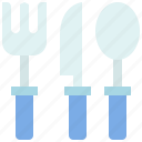 cutlery, food, fork, kitchen, knife, spoon, utensil
