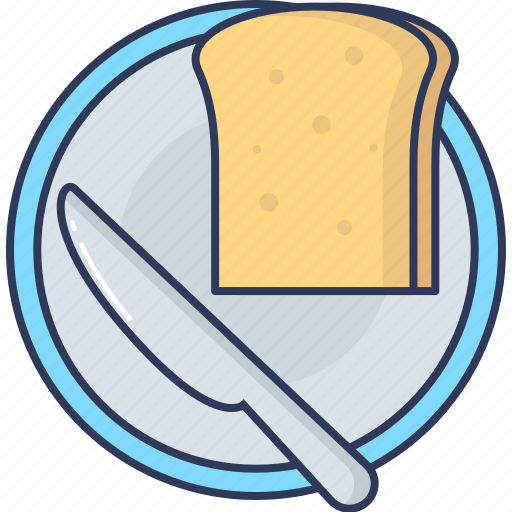 Bread, knife, breakfast, food, eat icon - Download on Iconfinder