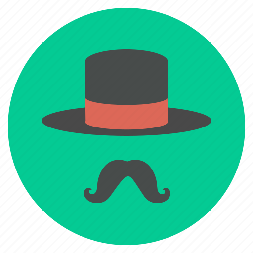 Cap, hat, magic, magician, moustache, style, accessory icon - Download on Iconfinder