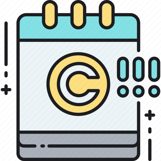 Copyright, copyright expiry date, expiry icon - Download on Iconfinder
