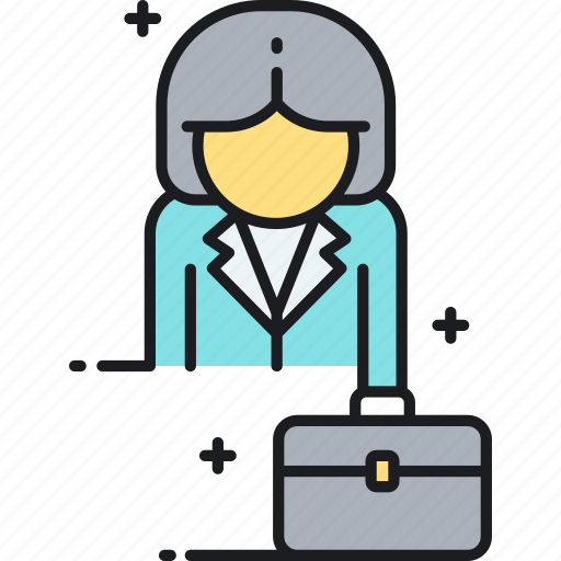 Attorney, businesswoman, female, female lawyer, lawyer icon - Download on Iconfinder
