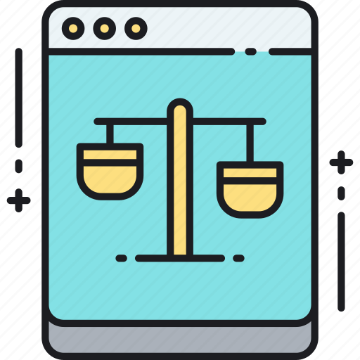Balance, court, justice, law, legal, online, online courtroom icon - Download on Iconfinder