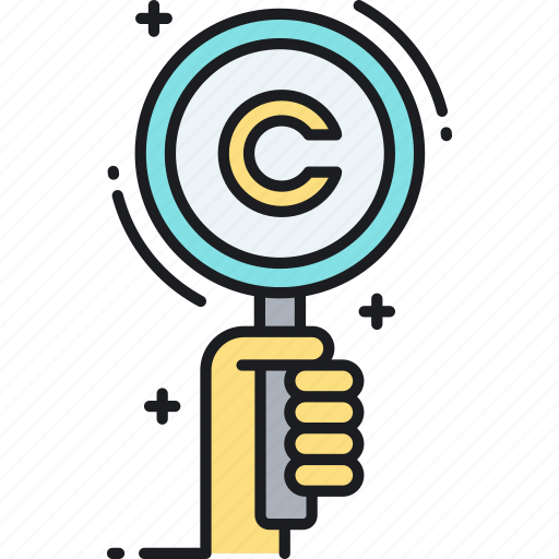 Copyright, copyright records, copyrighted, records, search, search records icon - Download on Iconfinder