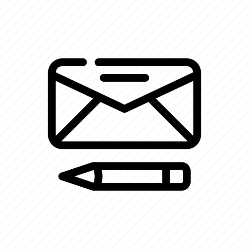Mail, letter, email, stamp, pen icon - Download on Iconfinder