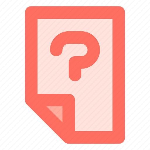 Data, document, faq, file, question icon - Download on Iconfinder