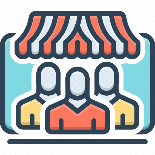 Customers, client, clientele, purchaser, outlet, shopper, vendee icon - Download on Iconfinder