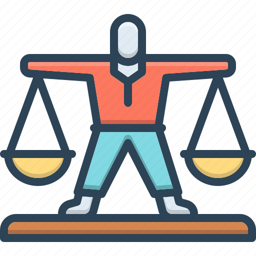 Integrity, legal, ethical, attorney, justice, judiciary, equilibrium icon - Download on Iconfinder
