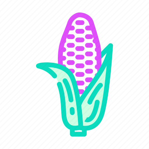 Purple, corn, maize, sweet, plant, cob icon - Download on Iconfinder