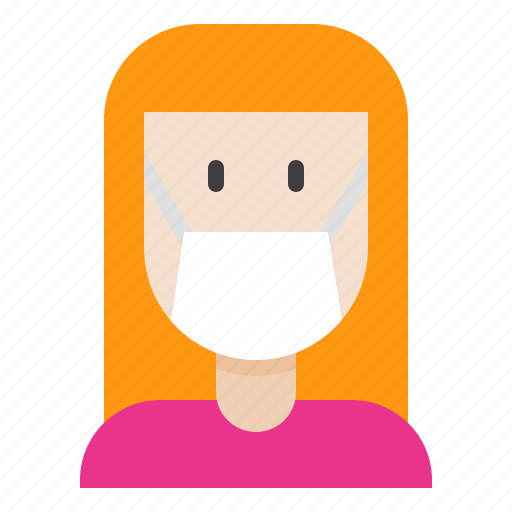 Coronavirus, covid, covid19, mask, medical, woman icon - Download on Iconfinder