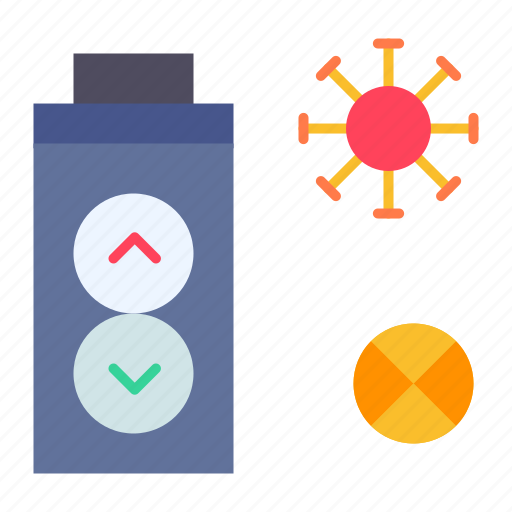 Button, germ, lift, transmission, virus icon - Download on Iconfinder
