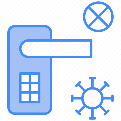 Door, entrance, knob, virus icon - Download on Iconfinder
