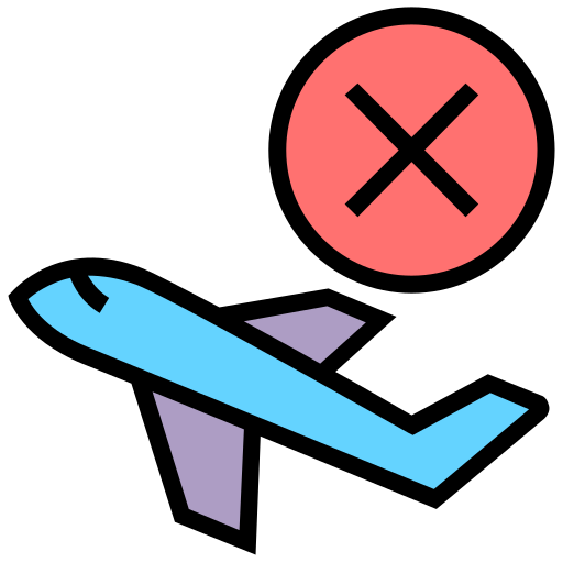 Airplane, corona, coronavirus, plane, safety, unsafe, virus icon - Free download