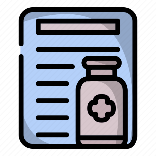 Coronavirus, data, document, medical prescription, note, quarantine, recipe icon - Download on Iconfinder