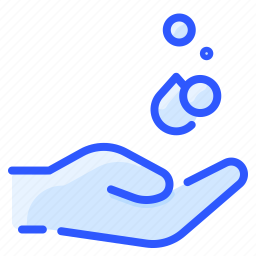 Hand, hygiene, soap, wash, water icon - Download on Iconfinder