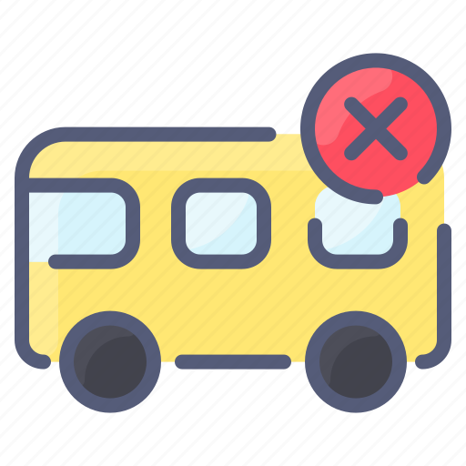 Bus, coronavirus, prohibited, travel icon - Download on Iconfinder