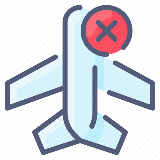 Coronavirus, flight, plane, prohibited, travel icon - Download on Iconfinder