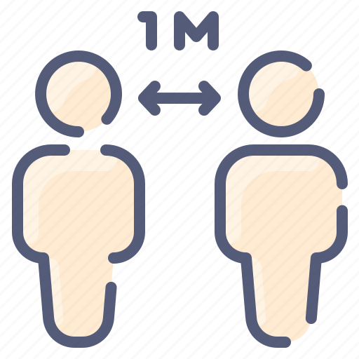 Distancing, meter, people, social icon - Download on Iconfinder