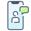 call, chat, people, smartphone, video