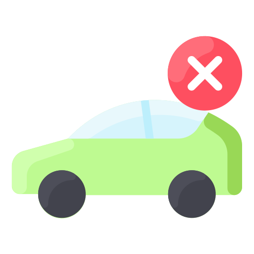 Car, coronavirus, prohibited, travel icon - Free download