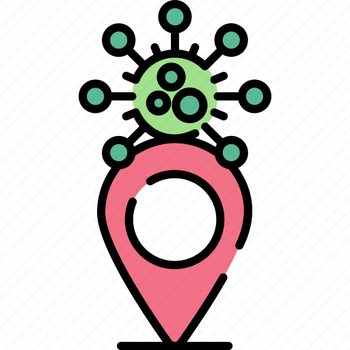 Corona virus location, coronavirus location, covid19 location icon - Download on Iconfinder