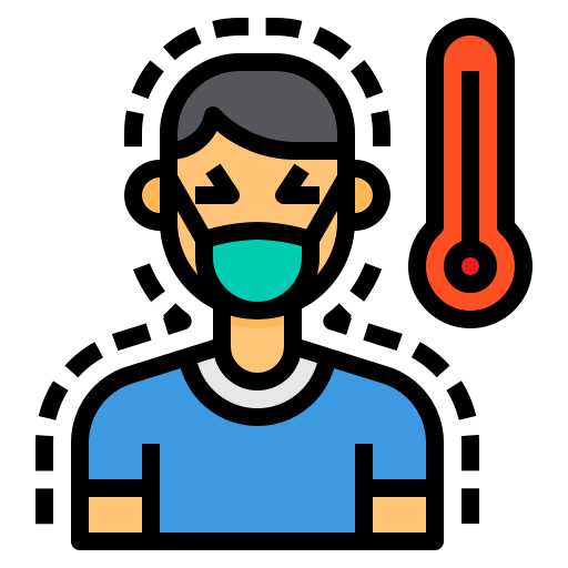 Cold, coronavirus, fever, sick, temperature icon - Free download