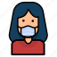 avatar, coronavirus, girl, mask, woman 
