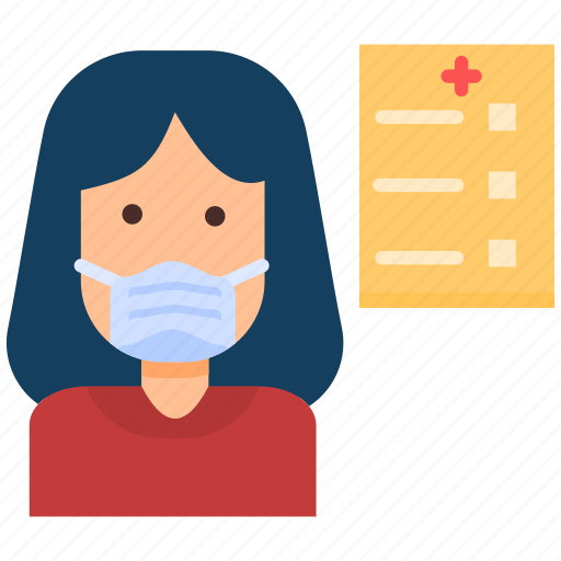 Girl, medical, record, woman icon - Download on Iconfinder